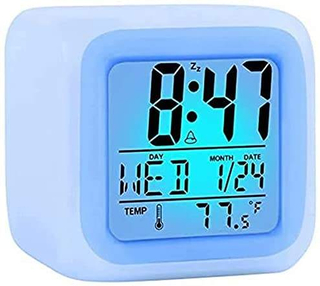 Best Price Custom Logo Printing 7 Colors Changing Night Light Children Desk Clock for Promotion Gift And Sales
