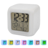LED Digital Alarm Clock Mini Desk Cube Clock with Colorful Lights And Multiple Modes Multifunctional Luminous Desk Clock Office