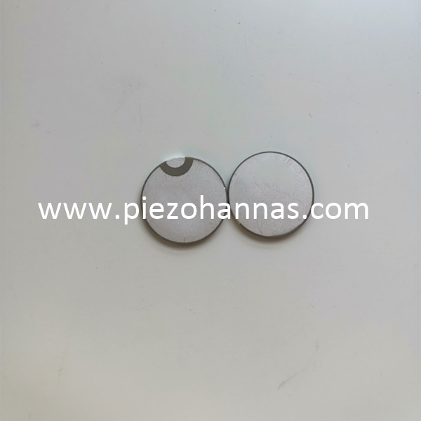 Disco de cerámica piezoeléctrica de polvo Pzt de electrodo de plata para sensores de vibración