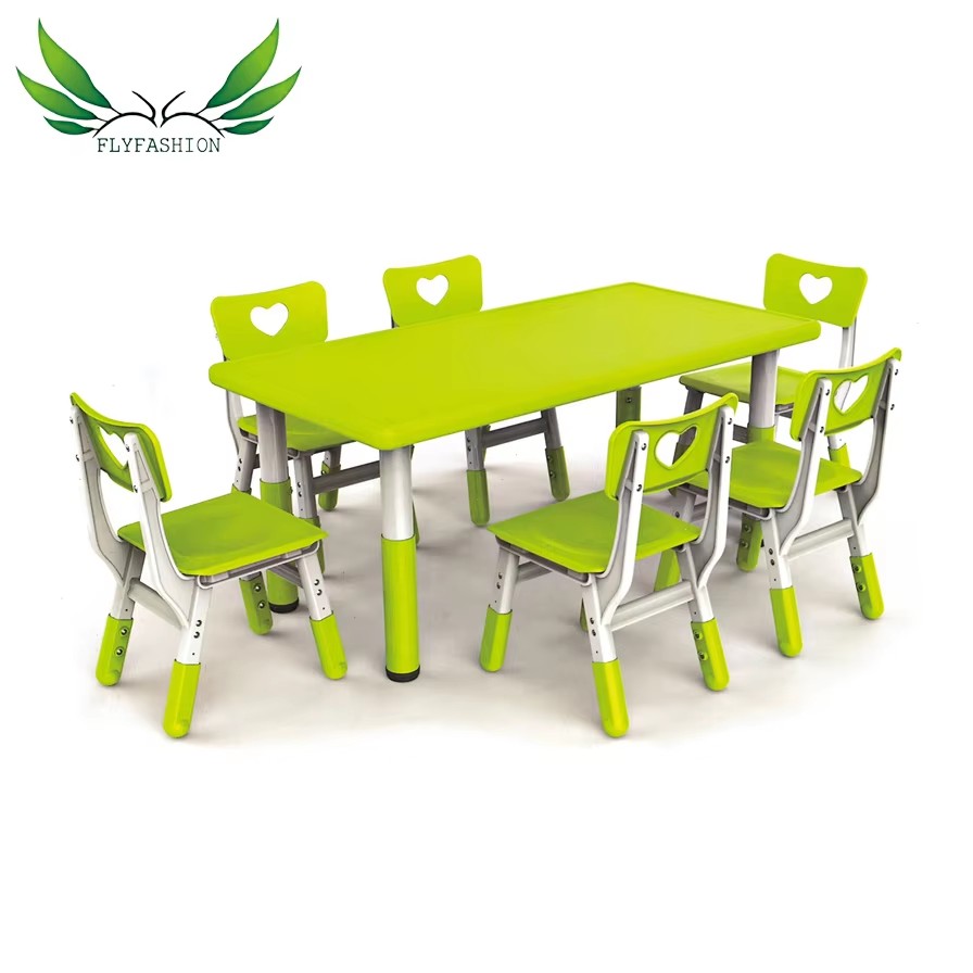 Elementary School Children Study Desk and Chair Set Table Kids and Set Chairs