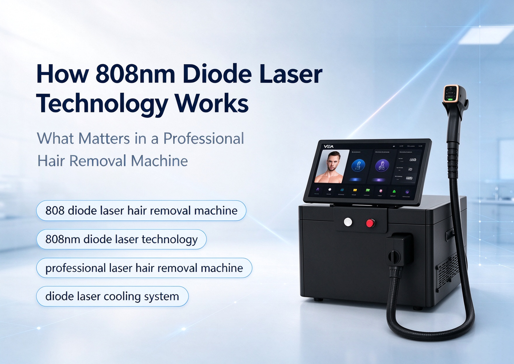 So funktioniert die 808-nm-Diodenlasertechnologie: Was bei einem professionellen Haarentfernungsgerät wichtig ist