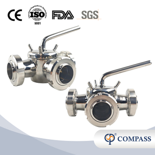 Санитарная нержавеющая сталь SS304 DN50 Union T-Port Thry Three Ways Bluck Calves