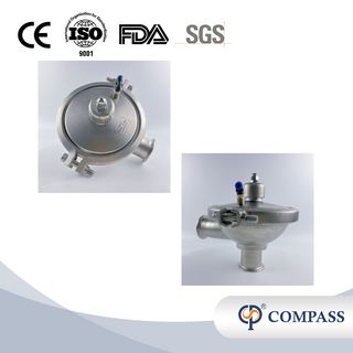 SMS CPM0-2 2 '' TC64MM Санитарный клапан из нержавеющей стали SS316L с регулируемым давлением и постоянным давлением для очистки воды, сжиженного газа