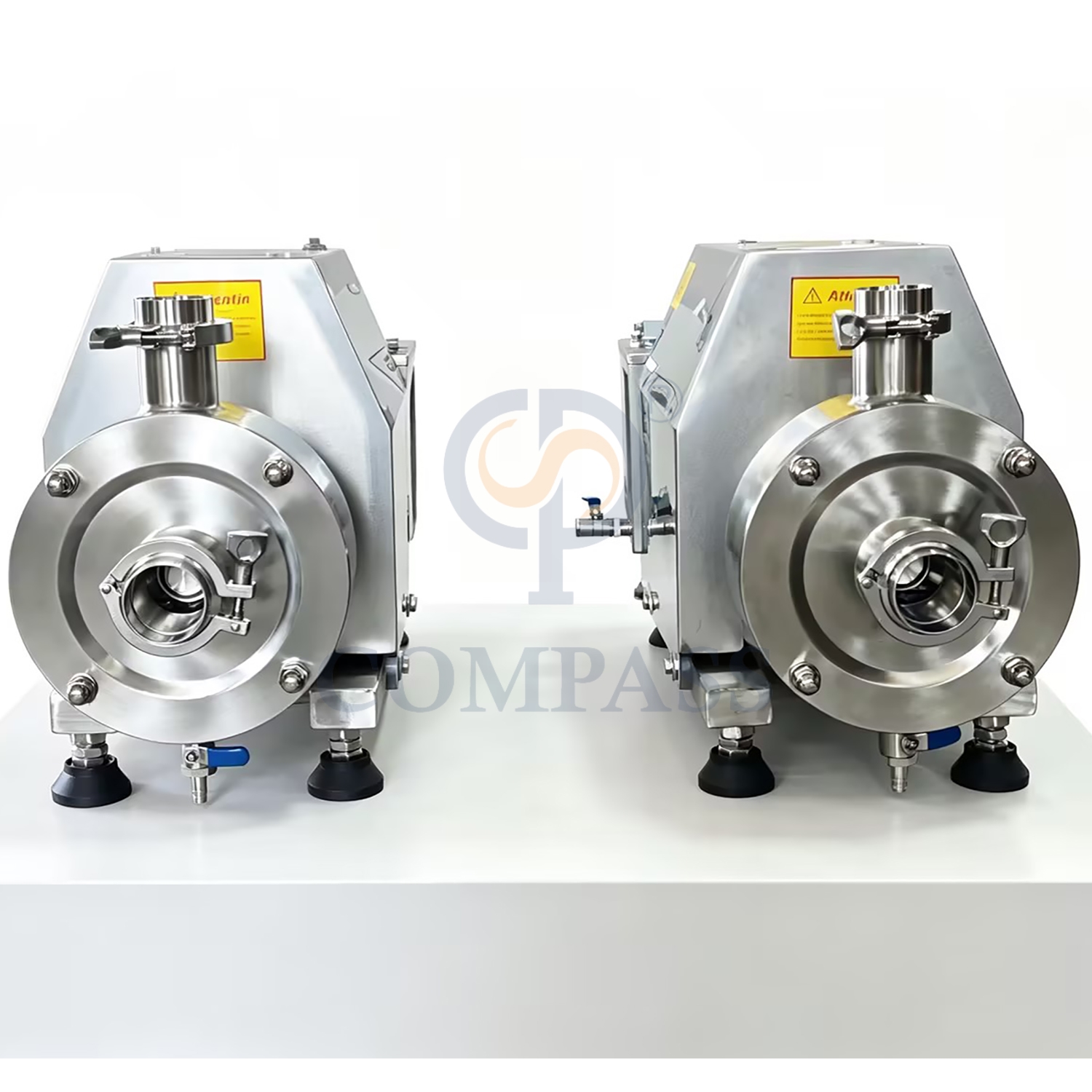 380V 50HZ 3P 4kw SS304 Санитарный пищевой класс TRL-1 Трубопроводный диспергирующий эмульгатор с высоким сдвиговым усилием с китайским двигателем и баком водяного насоса
