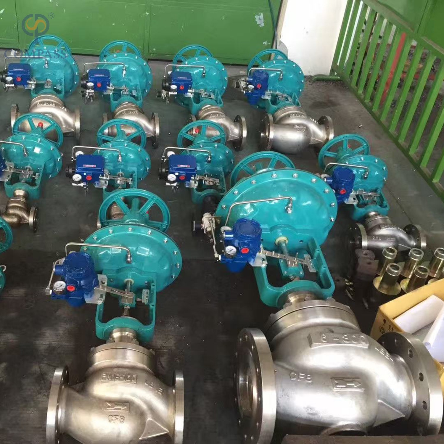 Нормально закрытые модулирующие клапаны PN16 DN40 SS304 с пневматическим приводом