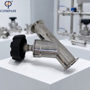Три зажимая конец зеркала отполированный клапан места угла ТК77.5ММ СС316Л 63.5ММ ручной