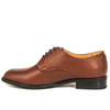 Zapatos oficina hombre planos rojo marrón 1110