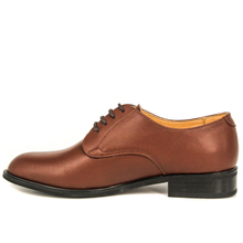 Zapatos oficina hombre planos rojo marrón 1110