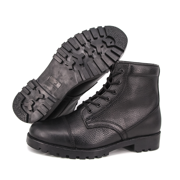 حذاء شرطة عسكري عالي الجودة لمكتب المشي أحذية جلدية كاملة 6116