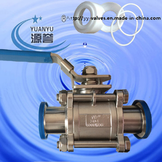 Sanitary 3pcs Ball Valve (Fulled Cavity PTFE Seat)