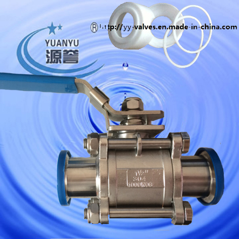 Sanitary 3pcs Ball Valve (Fulled Cavity PTFE Seat)