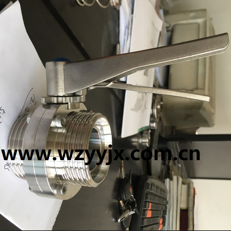 Sanitary Butterfly Valve ( Stainless Steel Handle)