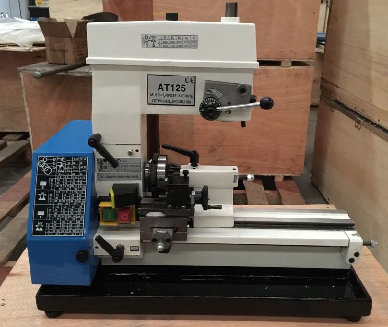 在125 3合1金属切削机床组合爱好车床