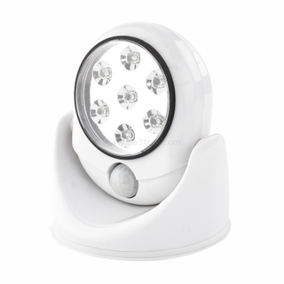 7 LED Motion Sensor Night Light with Angle Adjustable on The Wall