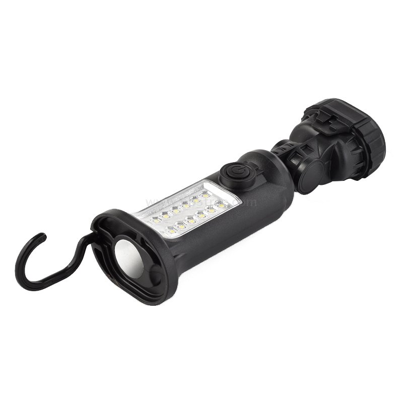 2+14SMD 360 Rotating COB LED Magnetic Work Light with Hook And Magnets on The Bottom