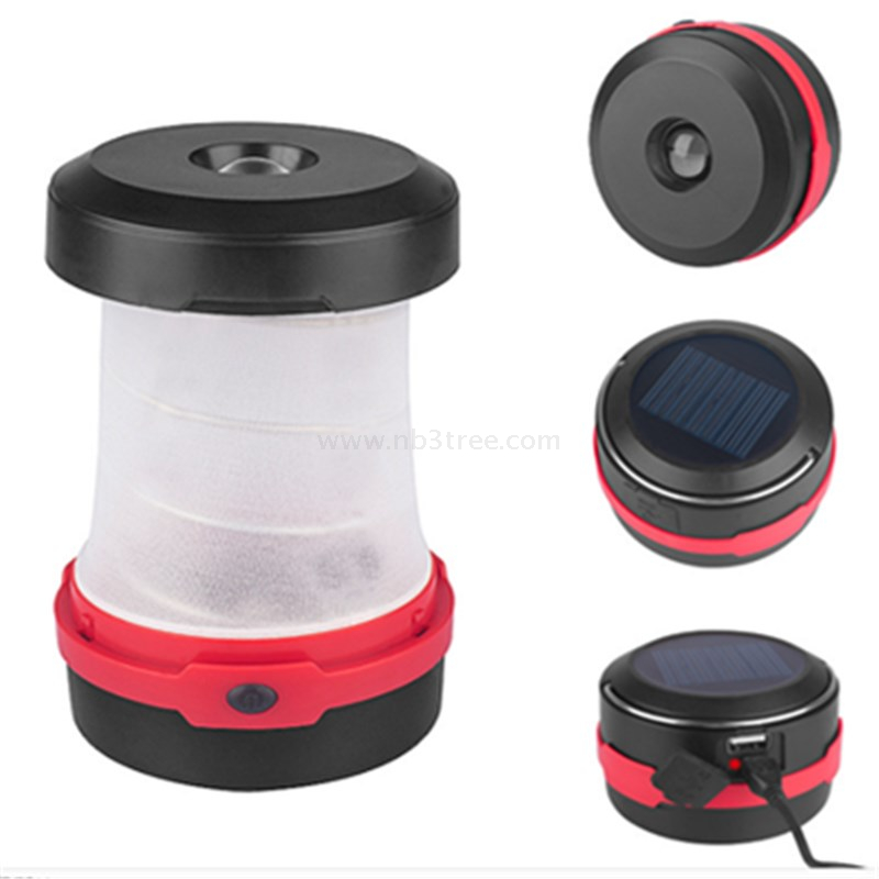 3W Folded Solar Rechargeable Camping Light