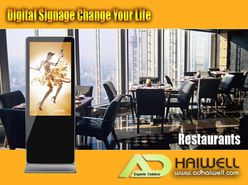 Digital-LCD-Signage-Antrags-Antrags-Restaurants