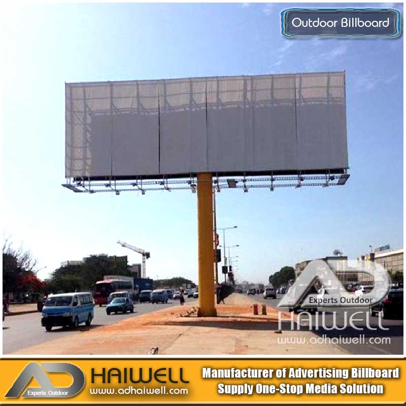 Structure d'affichage de haute qualité d'affichage de panneau d'affichage de publicité unipole extérieure 18m x 6m