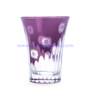 high quality unique design colorful glass drinking cup