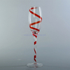 set of 3 vintage crystal long-stem glass wine cup for wedding 