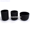 Wholesale Home Decoration Frosted Black Series Glass Candle Jar 