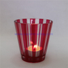 Wholesale frosted white glass candle jar with wooden lid