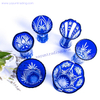 personalized mouth blown engraved heavy crystal glass vase