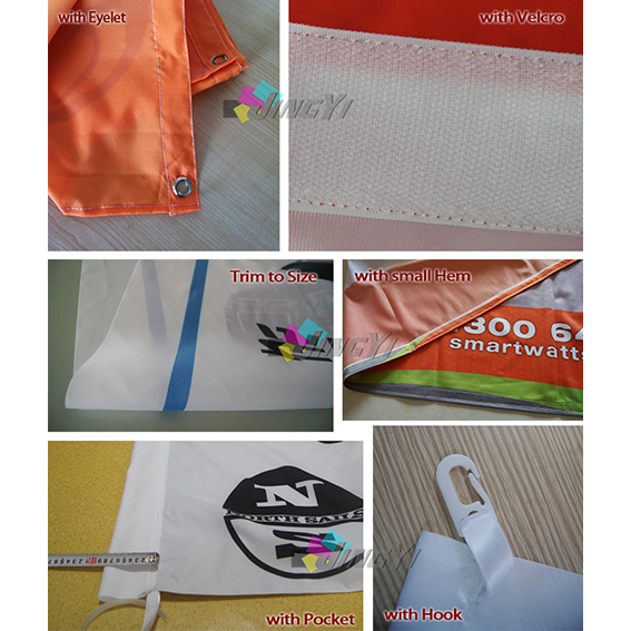 fabric banner finishing