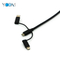 YCOM 2 en 1 cable de datos USB para teléfono móvil