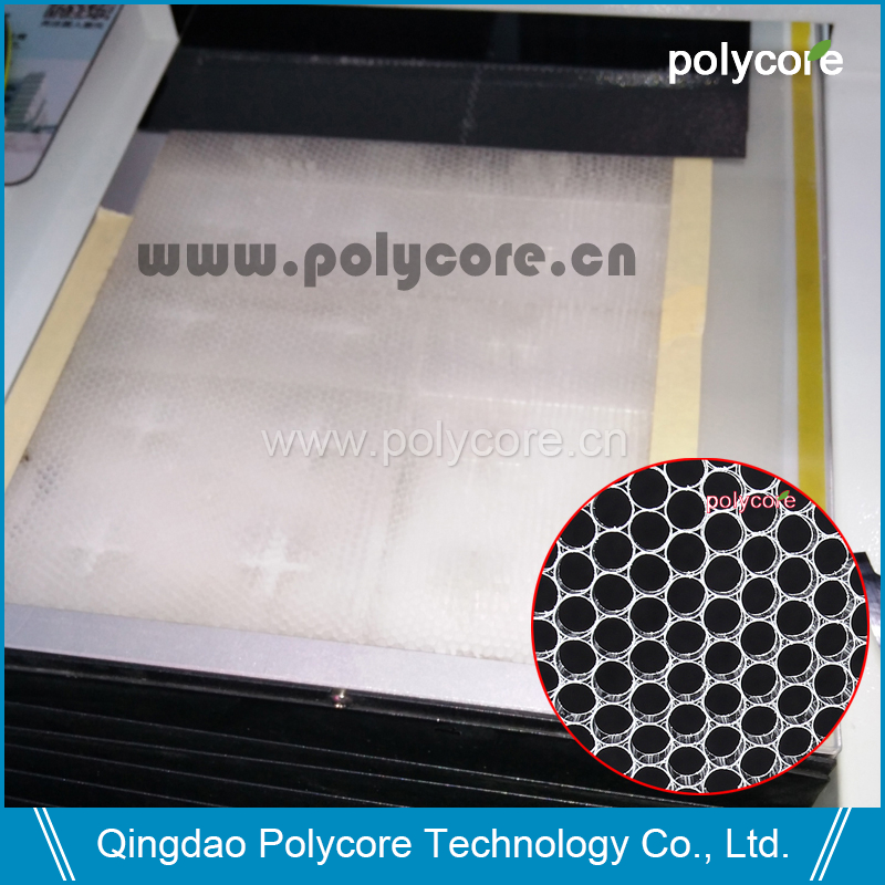 PC蜂窝板作为激光切割机的蜂窝板