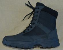 Good quality gunuine leather and fabric military boots shoes