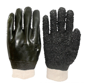 anti slip PVC gloves with dots
