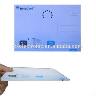 Custom printing voice recording time postcards for advertisement&teaching aids
