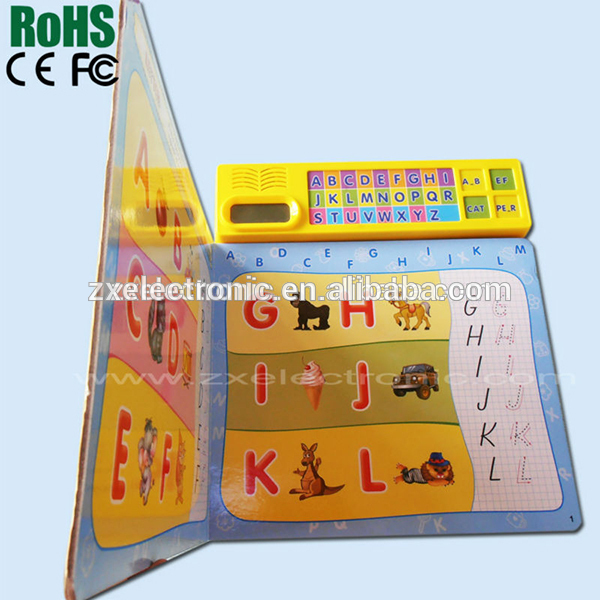 Children board book with sound pad