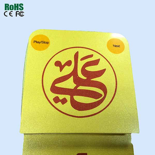 Recordable postcard with the different shape