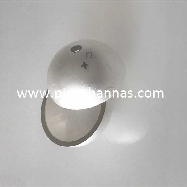 Transductor electrónico Esfera de cerámica piezo para hidrófonos acústicos