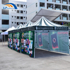 Tienda de campaña de aluminio personalizada con dosel publicitario de 3x3m para feria profesional