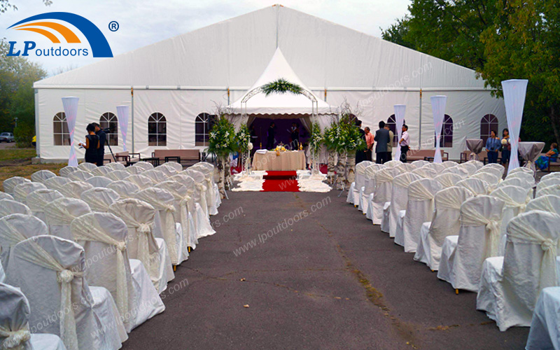 20m室外欧式婚礼婚庆活动铝合金大型白色篷房