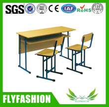 Silla y escritorio dobles de madera (SF-22D) del estudiante de los muebles de la sala de clase