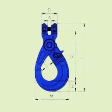 G100 EUROPEAN TYPE CLEVIS SELF-LOCKING HOOK