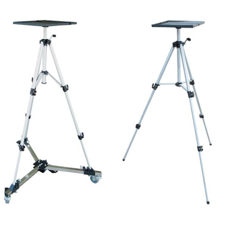 Portable Folding Projector Stand Tripod Table With Wheels