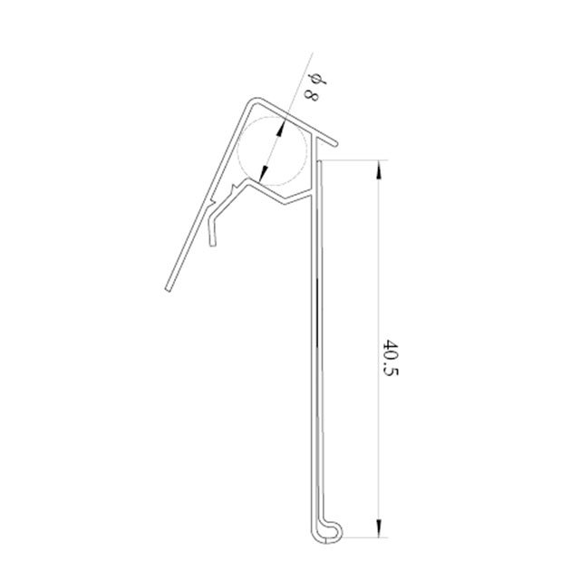 Wire Shelf Tag Holder Yellow Color DS028
