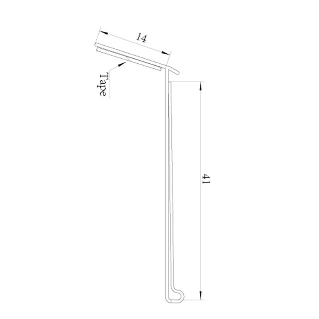 Adhesive Base Plastic Price Tag Holders DS036