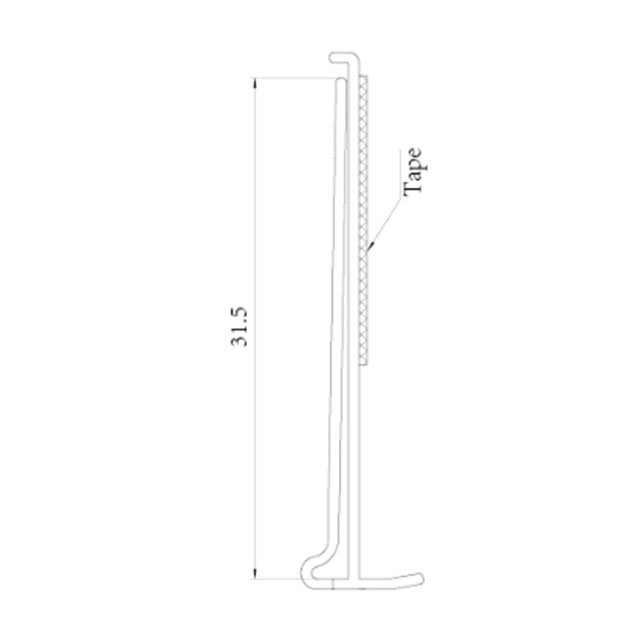 Adhesive Plastic Shelf Talker Holders DS015