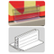Wide Base Adhesive Sign Gripper Base W30mm SG-C16S