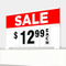 Small Double Sided Sprial Sign Board W/5.5" H Number Pads Kits W363mmXH270mm
