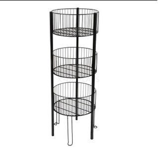 3 Tier Wire Dump Bin Round Display Rack WR003