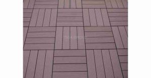 Plancher en plastique en bois de PE de WPC de tuile ext&eacute;rieure durable de paquet/anti insectes