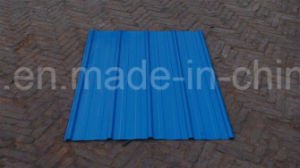 Material para techos acanalado coloreado hoja del metal del azulejo de acero del material para techos del hierro de PPGI/PPGL