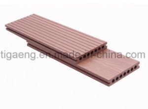 Suelo al aire libre resistente al fuego del Decking de la alta calidad WPC